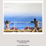 The end of a day⁠ Darragh Hayden Acrylic on canvas (29.7 × 42 cm),