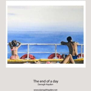 The end of a day⁠ Darragh Hayden Acrylic on canvas (29.7 × 42 cm),