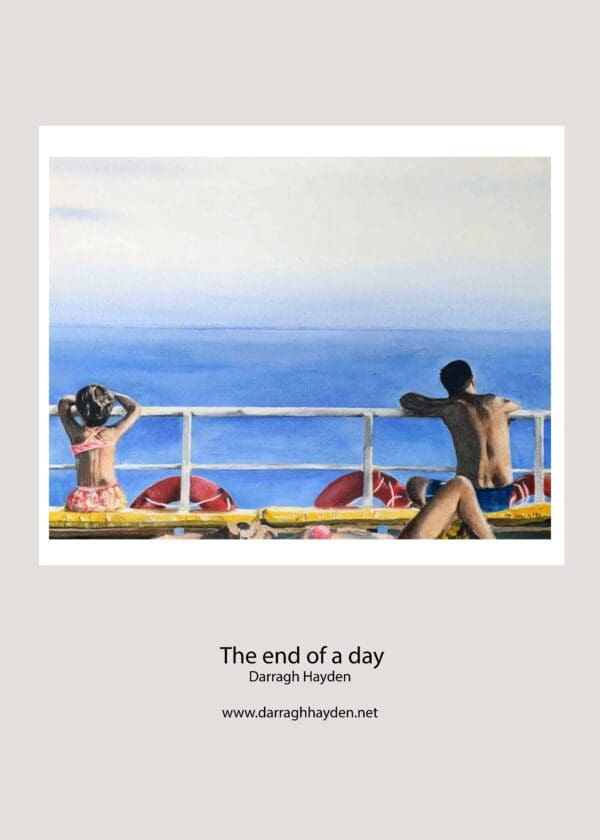 The end of a day⁠ Darragh Hayden Acrylic on canvas (29.7 × 42 cm),