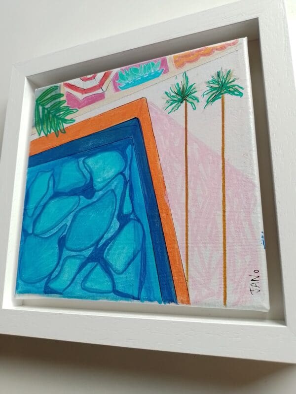 Poolside Vibes (26 cm) FRAMED - Image 5
