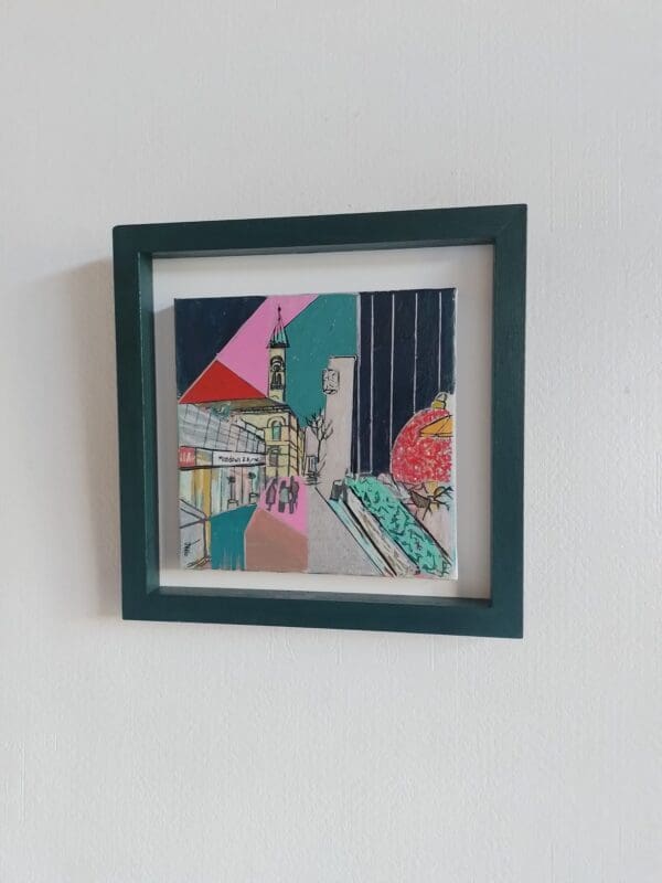 Dun Laoghaire at Christmas (28cm) FRAMED Free Frame - Image 5
