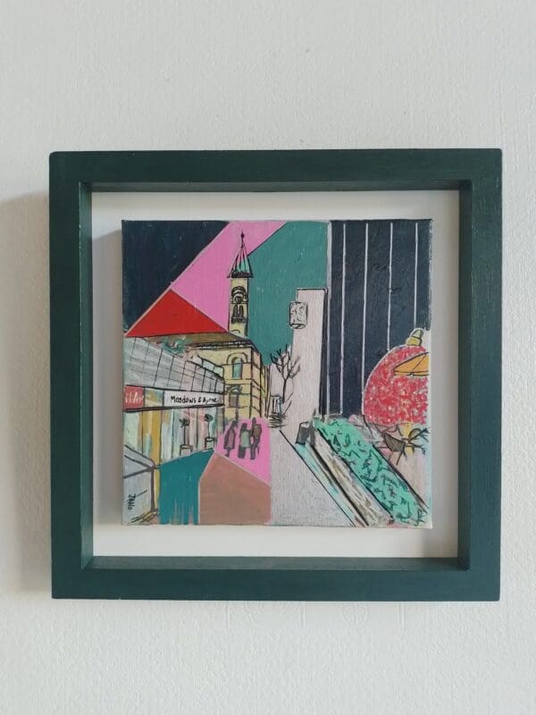 Dun Laoghaire at Christmas (28cm) FRAMED Free Frame - Image 4