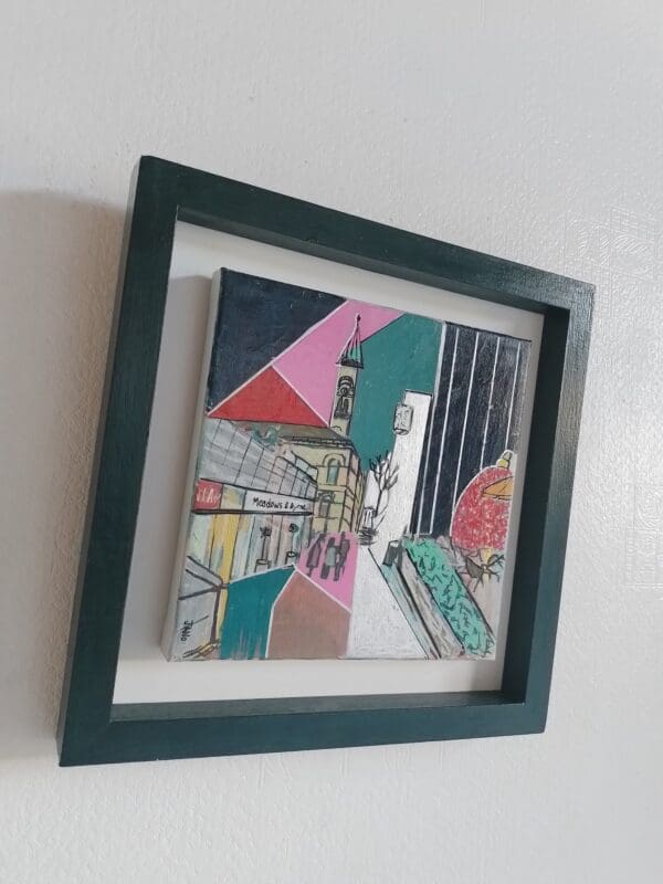 Dun Laoghaire at Christmas (28cm) FRAMED Free Frame - Image 6