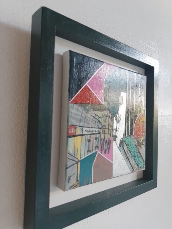 Dun Laoghaire at Christmas (28cm) FRAMED Free Frame - Image 2