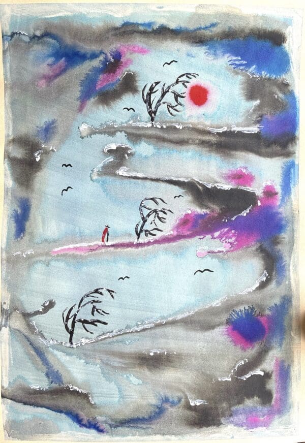 Monk's Winter Journey - SOLD