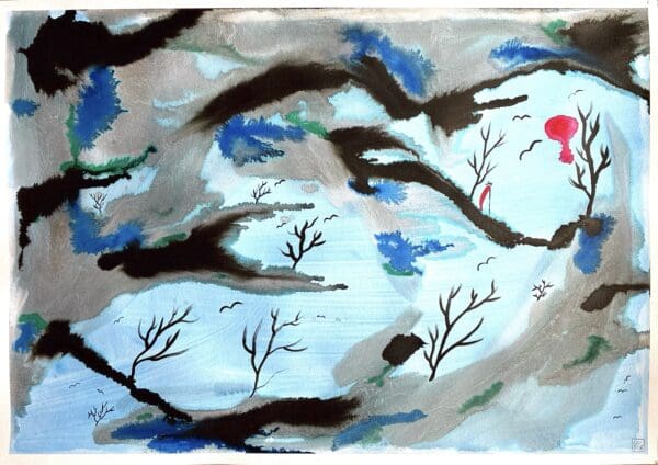 Monk in a Clearing