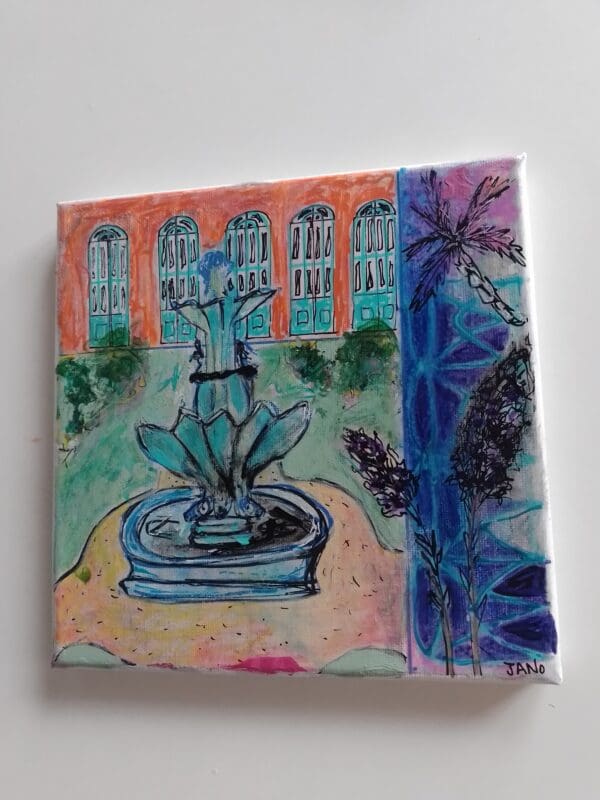 Fountain at Marlay Park (26cm) FRAMED - Image 9