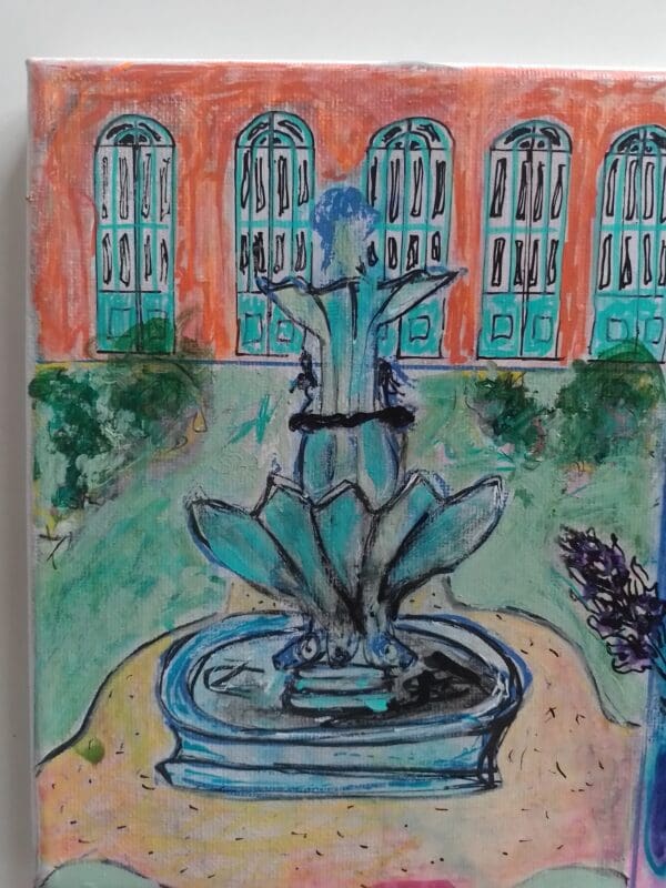 Fountain at Marlay Park (26cm) FRAMED - Image 11