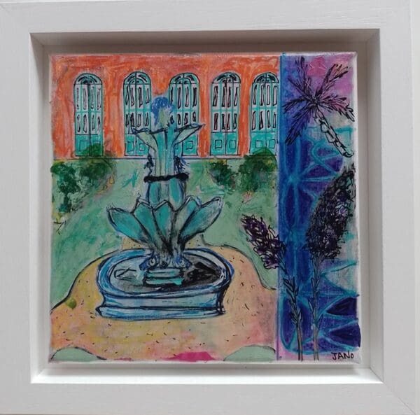 Fountain at Marlay Park (26cm) FRAMED