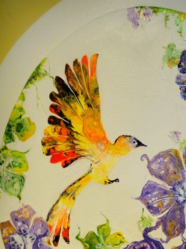 Bird among flowers - Image 2