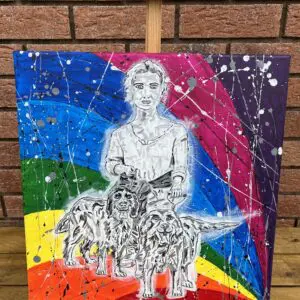 Mother & Dogs on the Rainbow