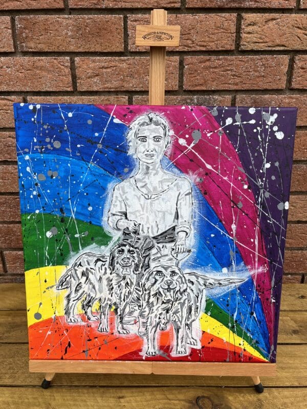 Mother & Dogs on the Rainbow