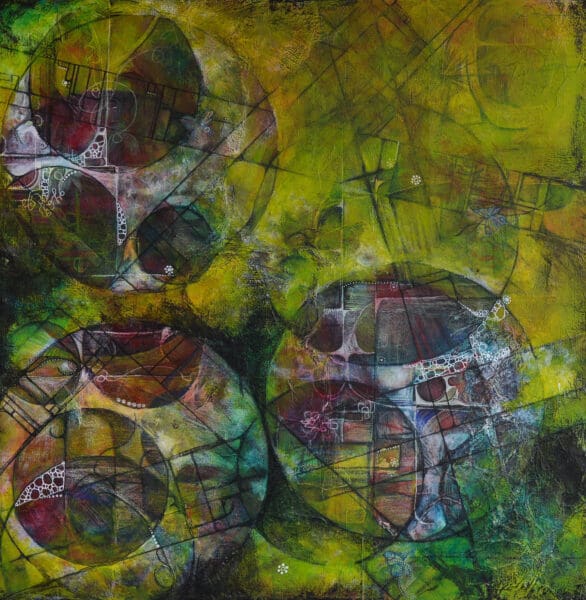 Abstract painting by Siobain O’Brien