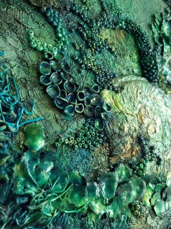 Large mixed media original wall art