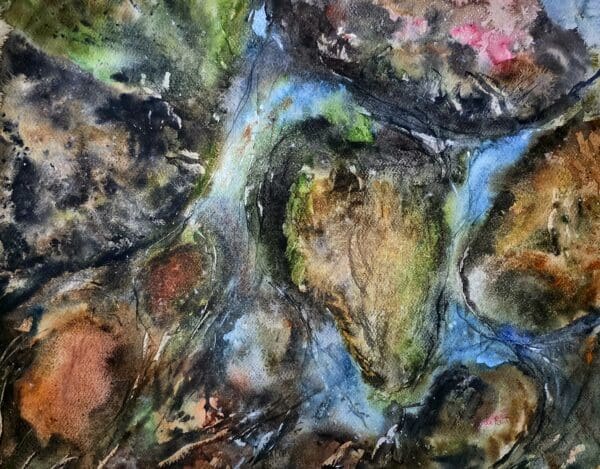 rock dilemma watercolour