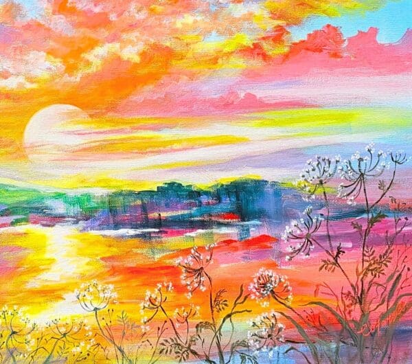 Closing of the Day - Sunset Painting - Image 3
