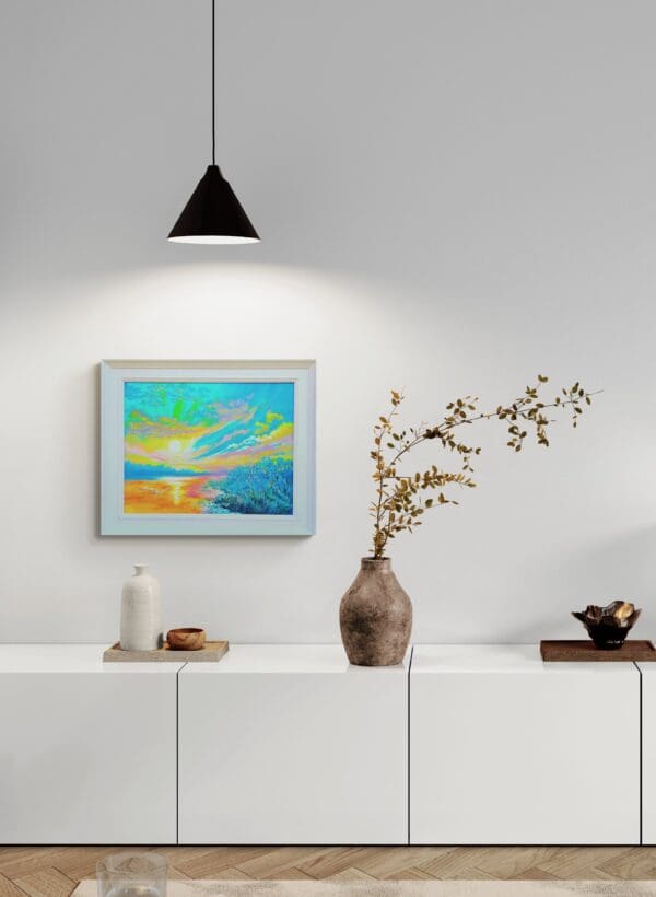 SUNSET SWAN ART - LAKE OF DREAMS - Image 2