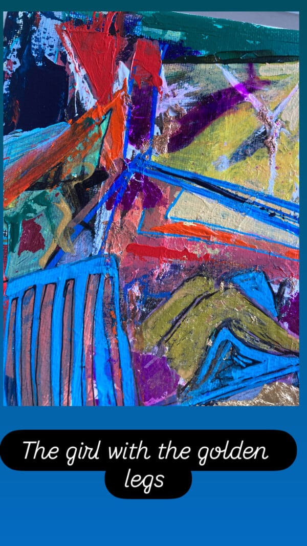 The Girl with The golden legs (29cm) Framed - Image 2