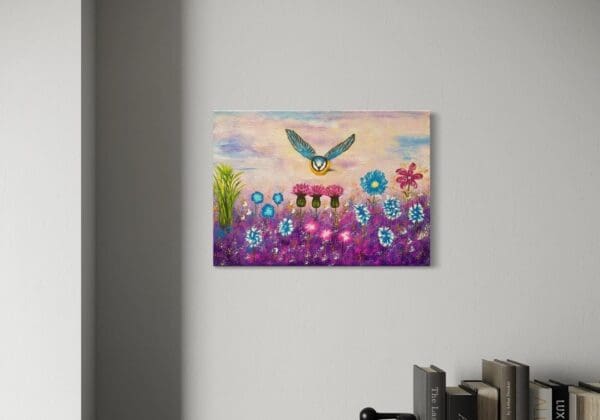 10_Blue Tit over florals