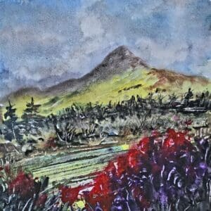 sugar loaf view watercolour