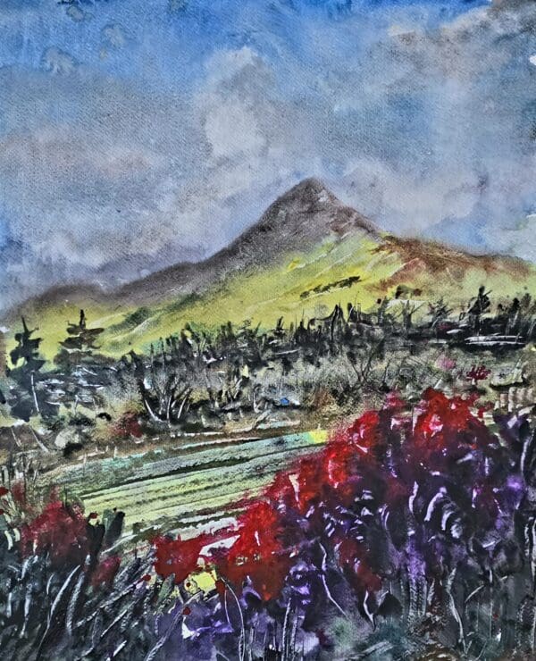 sugar loaf view watercolour