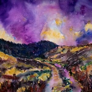 old bog road watercolour