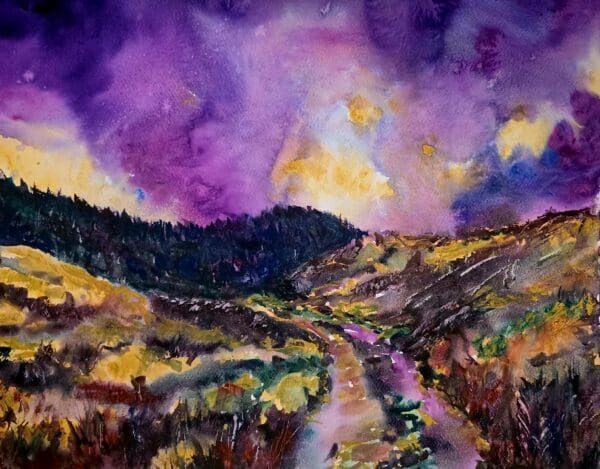 old bog road watercolour