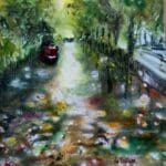 grand canal Percy place watercolour