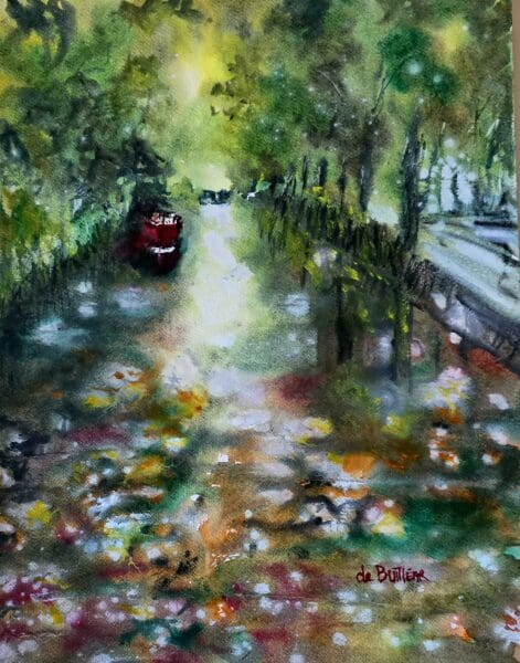 Grand Canal Percy Place Watercolour