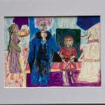 The Girl With The Strawberry Bag A4 (Mounted)