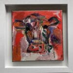 Cow In Technicolour (29cm) Framed