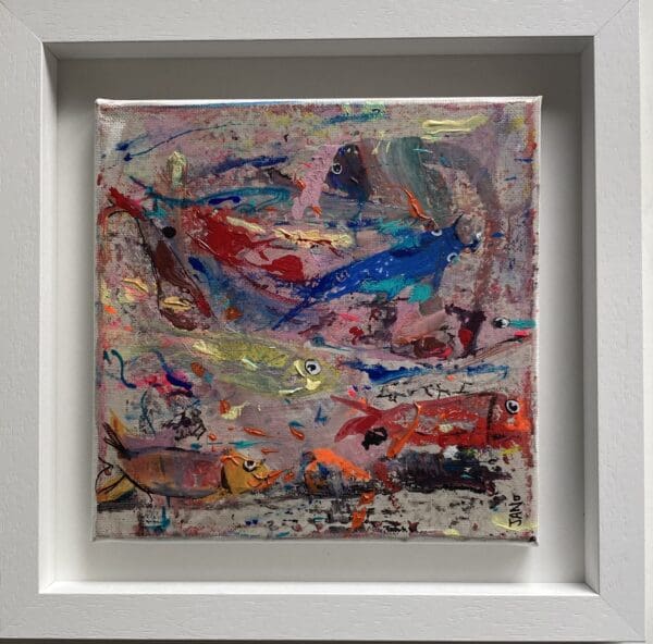 Abstract Fish (29cm) FRAMED
