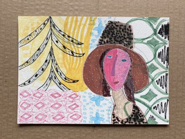 Modigliani in Pink (Mounted) - Image 2