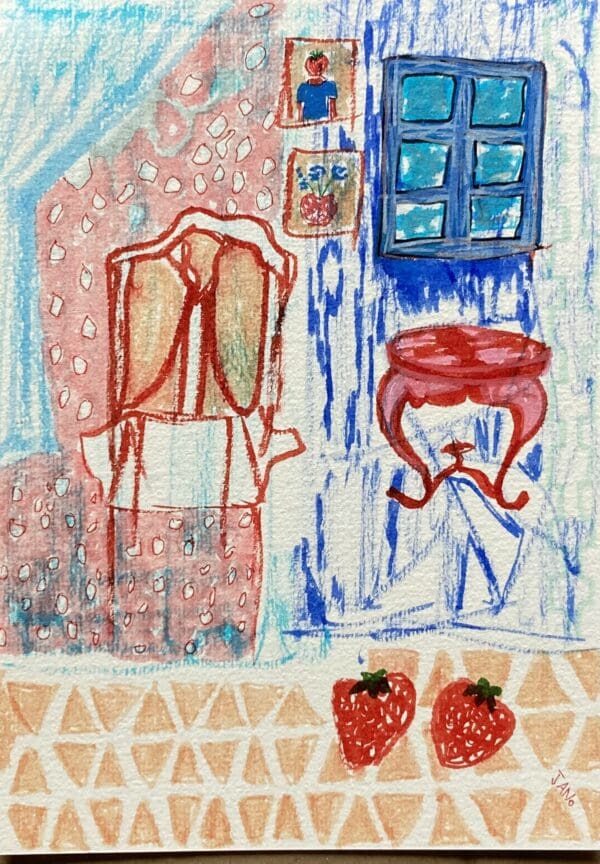 Strawberry Style A4 (Mounted) - Image 2