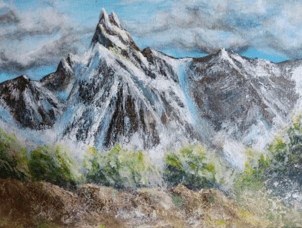 Mountains in snow