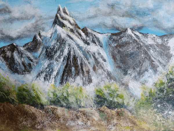 Mountains in snow
