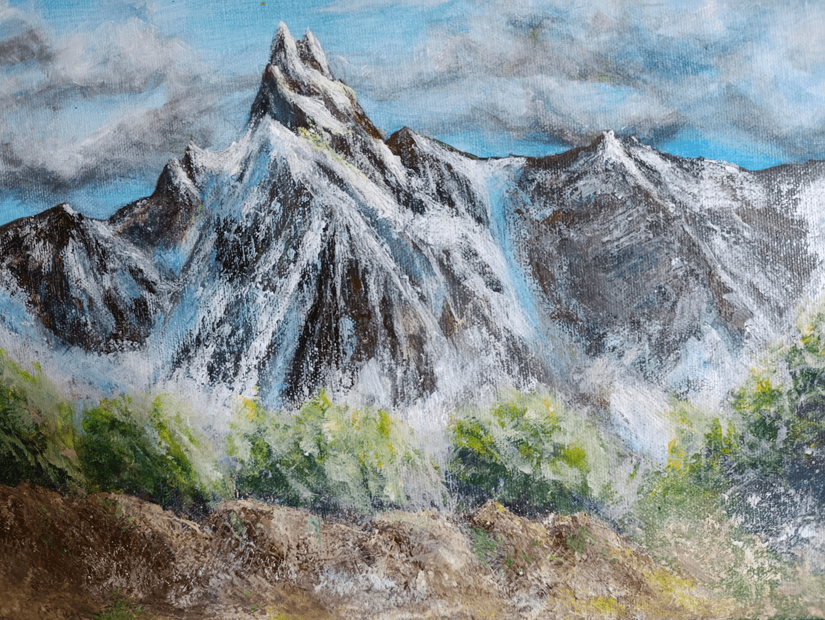 Mountains in snow