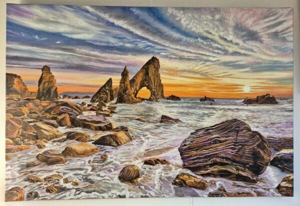 Crohy Head Sea Arch, Co.Donegal - oil painting