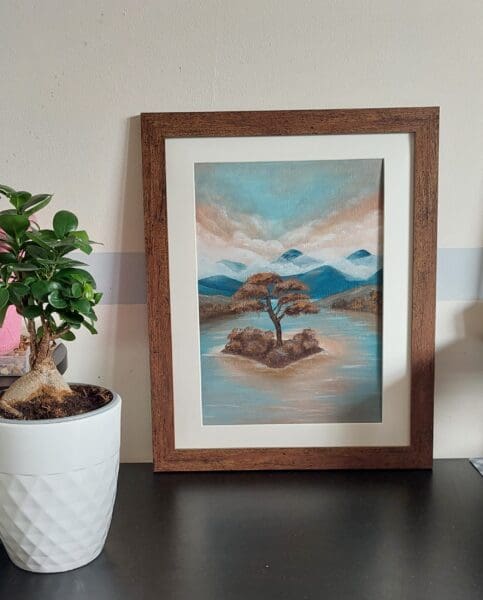 Lake of Quiet Mornings - acrylic