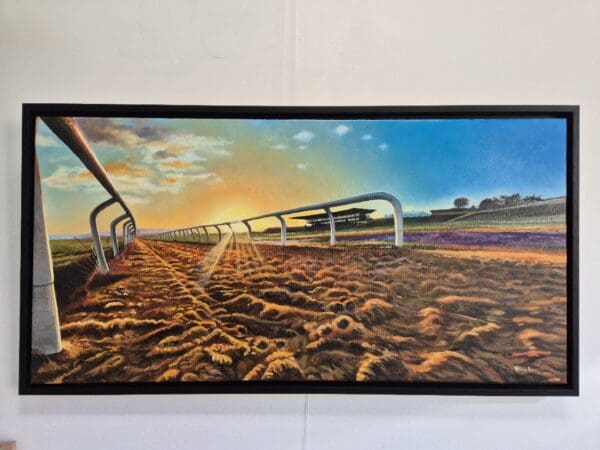 Curragh RaceCours Track at Sunset