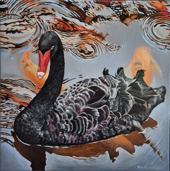 Guardian of the lake | Oil Painting