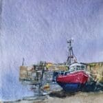 belmullet harbour watercolour