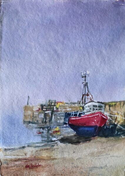 belmullet harbour watercolour