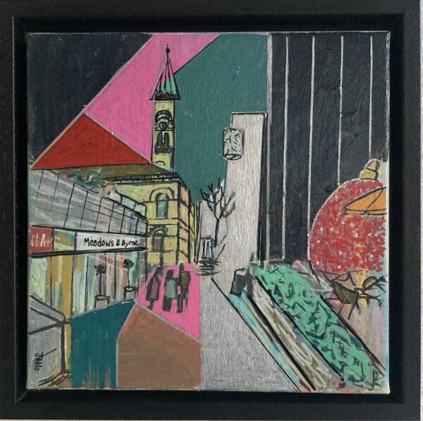 Dun Laoghaire at Christmas (23cm) FRAMED