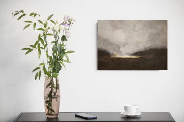 Misty Lake of Ireland. Mysterious Ireland. Irish Landscape