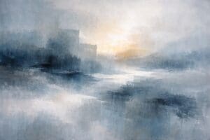 Abstract Winter Art Tutorial: Mood, Shape & Colour (Step-by-Step)