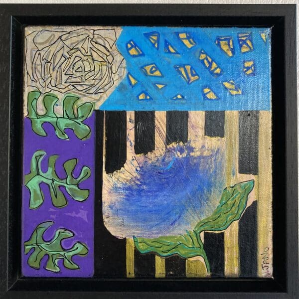 Something Blue (23cm) Framed