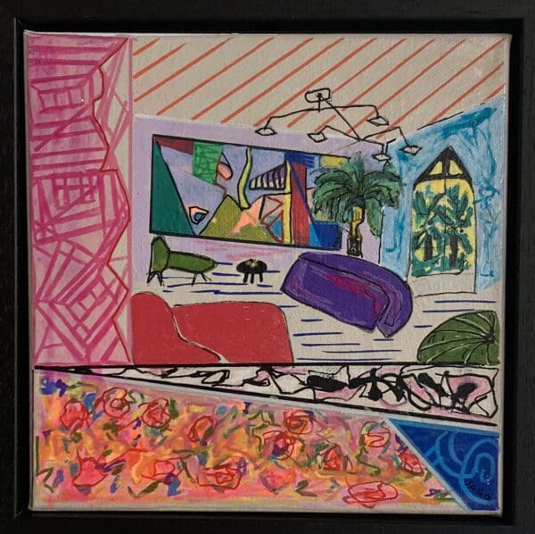 Miami Living (23 cm) Framed