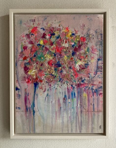 Rainy Florist (43cm) Framed