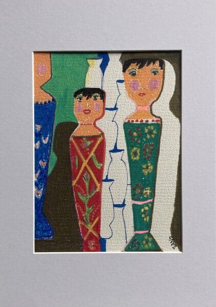 Peg Dolls - Squid Games Aesthetic A4 (Mounted)